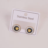 Branded Earring For Woman Black